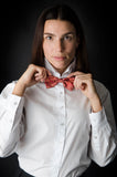 Pomegranate Bow Tie