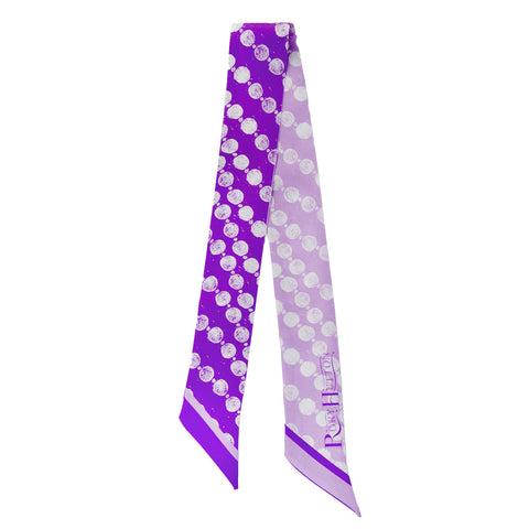 Pearls Ribbon Scarf (Purple)